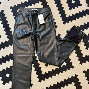 ZARA Faux Leather Pants size 6US (38 EU)